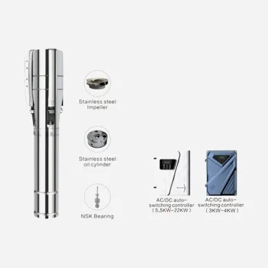 REEOFLO 4/6ADSC AC/DC Hybrid Brushless Solar Pump with S/S Impeller