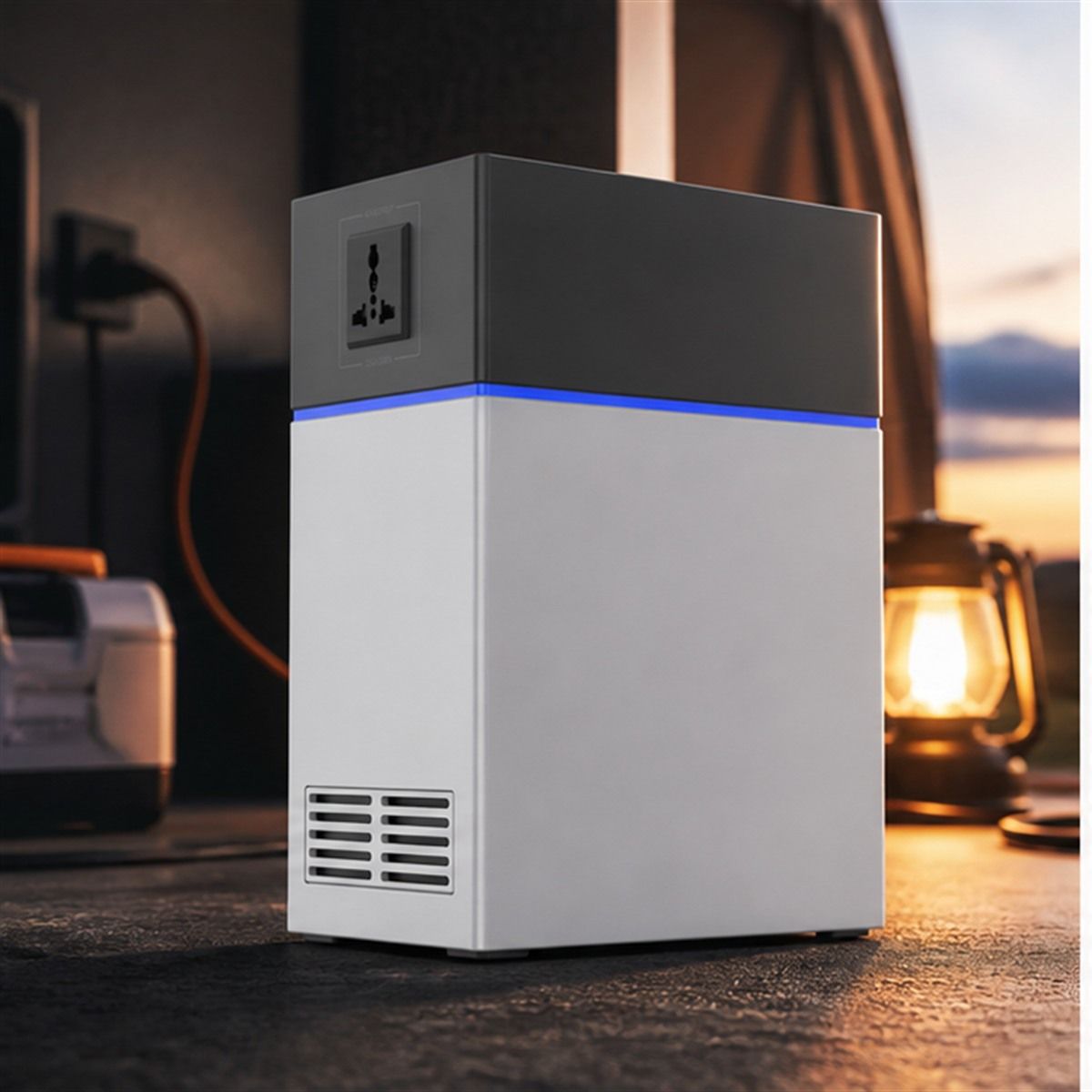 HiTHIUM HeroEE 1 portable power station in a premium emergency power setting