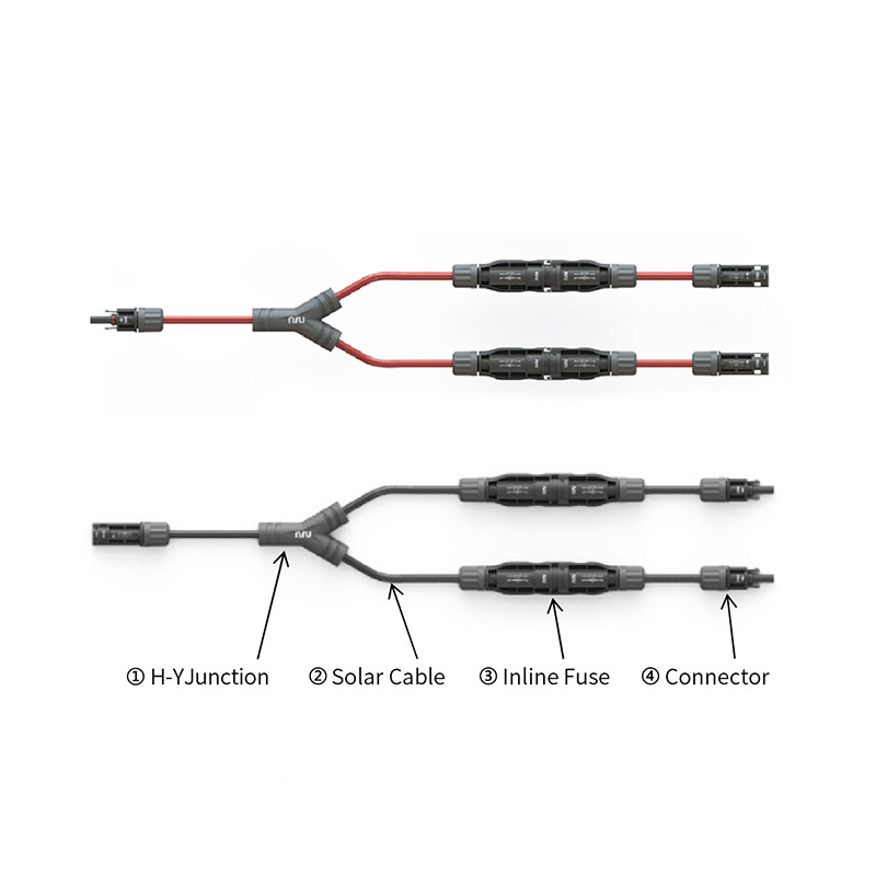 PV 2.0 Invertor Y Branch Inline Fuse